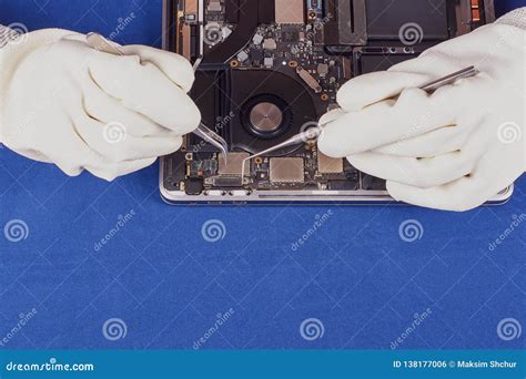 Repair a laptop stock photo. Image of laptop, broken - 138177006