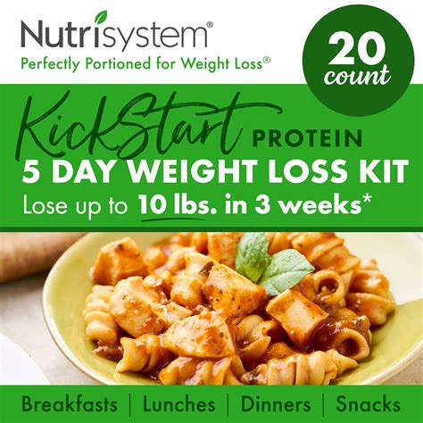 Nutrisystem® Kickstart Green Protein-Powered Kit - Real Balanced Nutrition® - 5-Day Weight Loss ...