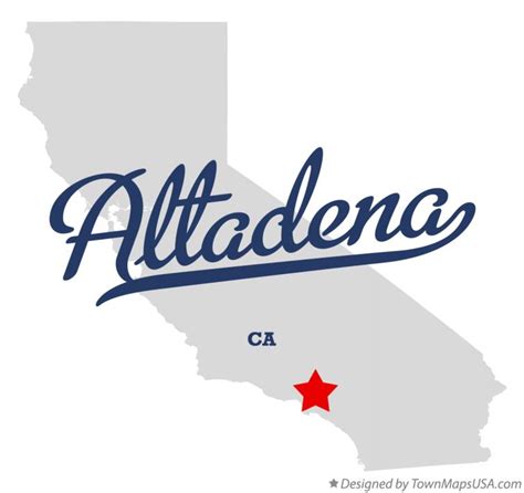 Map of Altadena, CA, California