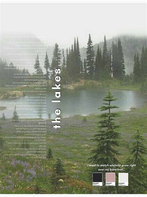 "The Lakes Taylor Swift Poster Folklore" Poster for Sale by jnnavas | Redbubble