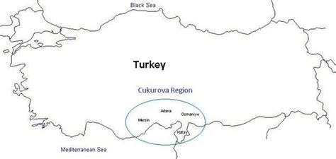 The study area, Cukurova region, is located on the mid-south of Turkey ...