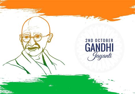 Colorful Poster or Card for the Gandhi Jayanti Holiday Background ...