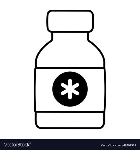 Medicine bottle Royalty Free Vector Image - VectorStock