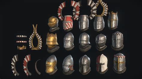 medieval helmets - Buy Royalty Free 3D model by adamnsexyname (Pieter ...