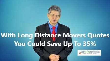 FREE Long Distance Movers Quotes — Save Up To 35% & Be Stress FREE