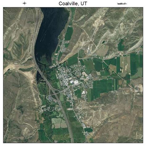 Aerial Photography Map of Coalville, UT Utah