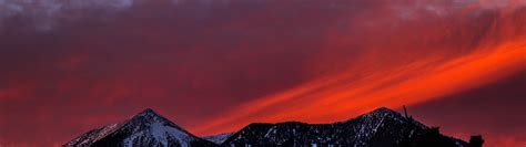 3840x1080 Resolution Mountains Sky Sunset Snow 3840x1080 Resolution ...