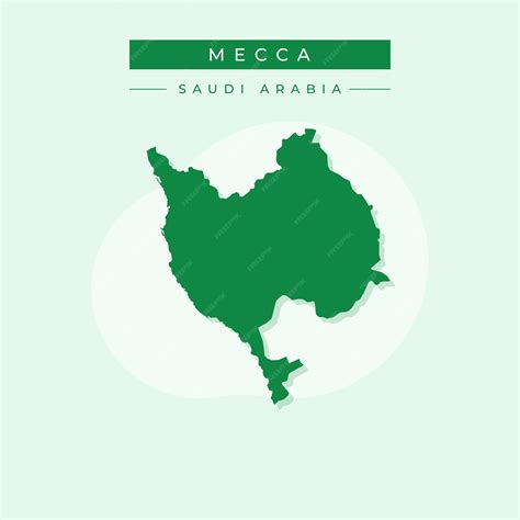 Premium Vector | Vector illustration vector of Mecca map Saudi arabia