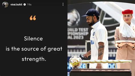 Virat Kohli's Cryptic Instagram Story After WTC Final 2023 Loss Against ...