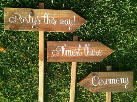 Personalized Wooden Wedding Signs Ceremony Signs Reception