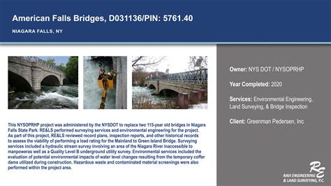 Project – American Falls Bridge – Ravi Engineering & Land Surveying, P.C.