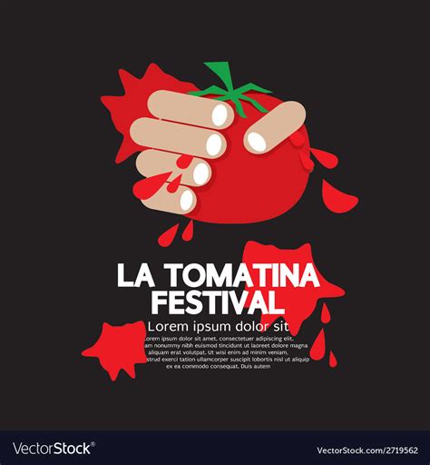 La tomatina festival Royalty Free Vector Image