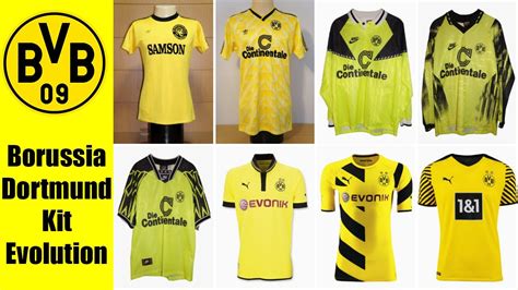 The Evolution Of Borussia Dortmund Football Kit All Borussia Dortmund ...