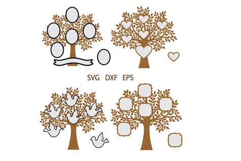 Family Tree SVG, Trees, Tree Cut File, Tree SVG For Cutting (211594) | SVGs | Design Bundles