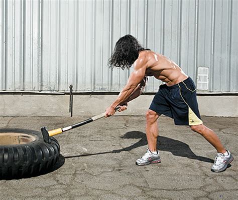 Sledgehammer Workout With Car Tire | EOUA Blog