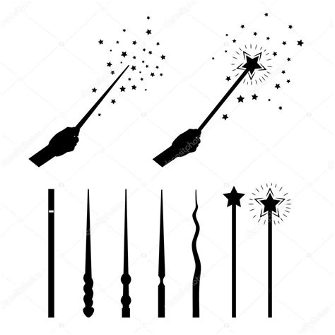 Harry Potter Silhouette With Wands In The Air