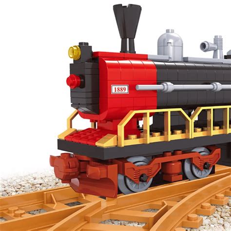 406 PCS Classical Train,Vintage Railway Train Toy,3D Puzzle Building Brick Toys Set for Kids ...