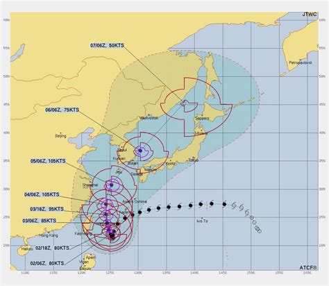 かわたる on Twitter: "The US Joint Typhoon Warning Center has updated Typhoon 12W (Hinnamnor ...