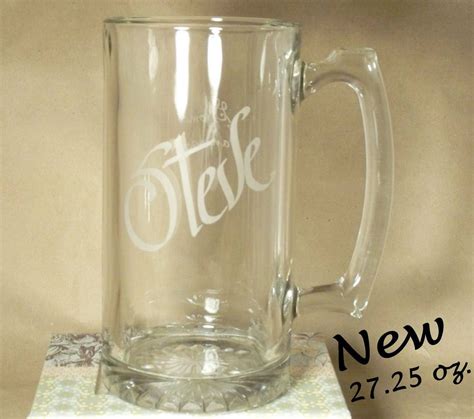 Personalized 27 oz. Giant Beer Mug