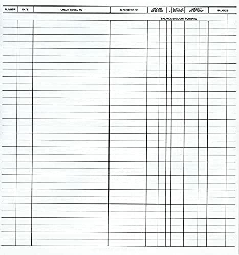 Amazon.com : Check Desk Registers, Size 8 1/2" x 9 1/4", Executive Business Deskbook Large ...