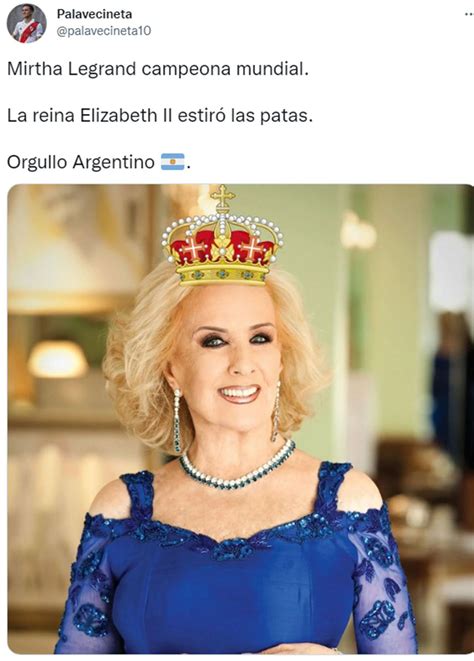 Los memes con Mirtha Legrand como protagonista por la muerte de la reina Isabel II