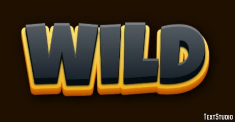 Wild Text Effect and Logo Design Word