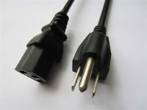 American 3-pin Power Plug with 10 to 15A Rated Current and 125V Voltage | tradekorea