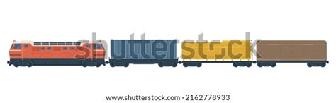 Freight Train Isolated Vector Illustration Stock Vector (Royalty Free) 2162778933 | Shutterstock