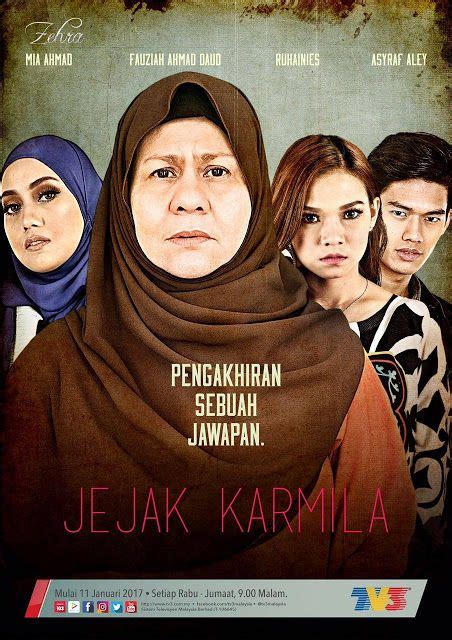 Drama Jejak Karmila di Zehra TV3 - Kepala Bergetar | Drama, Movie posters, Full episodes