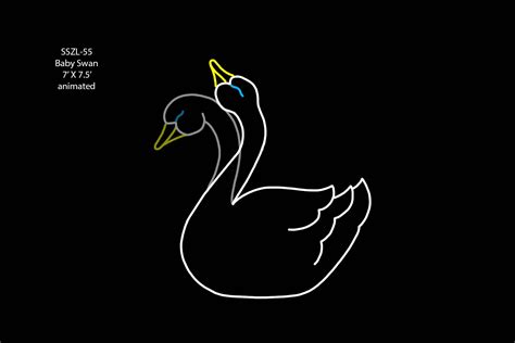 BABY SWAN (Animated) | Commercial Holiday Decorations & Seasonal Banners