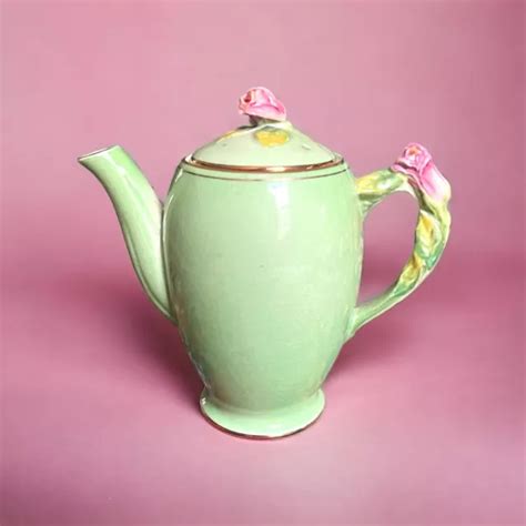 ROYAL WINTON -GRIMWADES "Rose Bud" Tea Coffee Pot - 6” Made in England ...