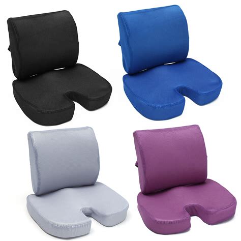 Memory foam seat cushion orthopedic coccyx protection car chair backrest waist pad pain relief ...