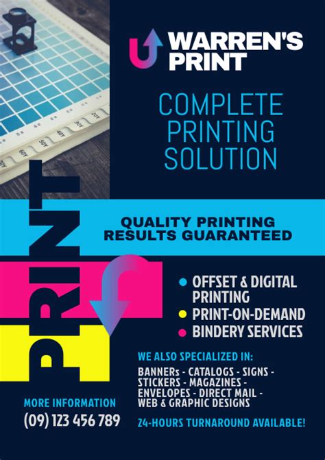 Copy of Printing Company Flyer Template | PosterMyWall