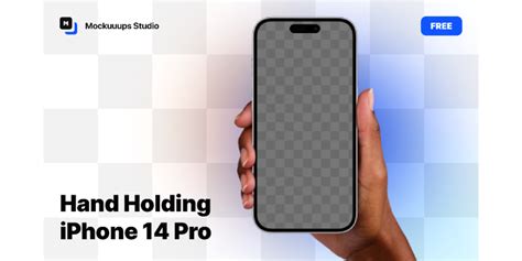 Hand Holding iPhone 14 Pro Mockup (Community) | Figma