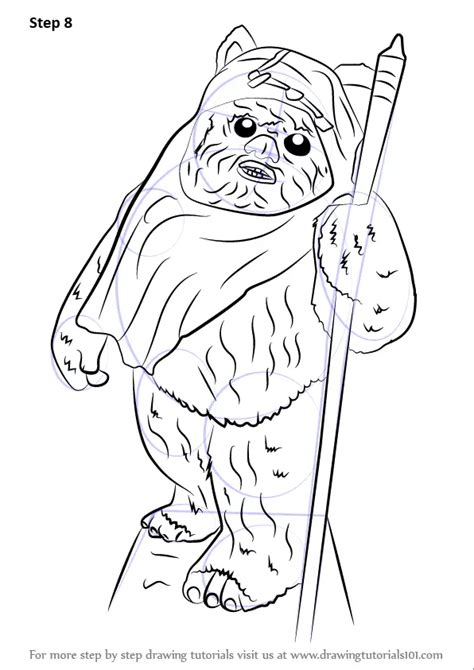 Learn How to Draw Ewok from Star Wars (Star Wars) Step by Step ...