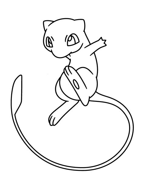 Mew Pokemon Coloring Pages | Pokemon coloring pages, Cartoon coloring ...