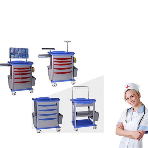 Medical Equipment Trolley with Drawers - China Emergency Trolley and ...