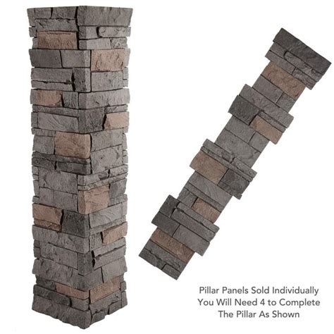 GenStone Stacked Stone 16-sq ft Coffee Faux Stone Veneer in the Stone Veneer department at Lowes.com