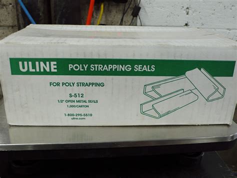 Lot of 1,000 ULine Poly Strapping Seals 1/2" Open Metal Seals S-512 New | eBay