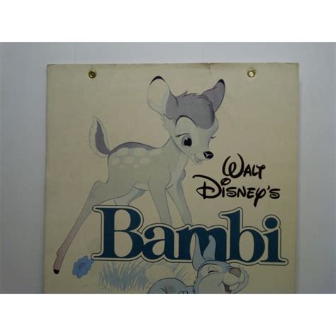 Mounted Original "Walt Disney's Bambi" Movie Poster | Chairish