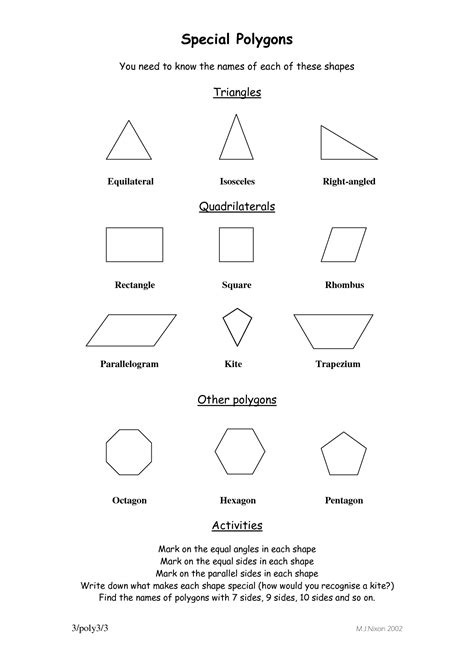 Polygons And Angles Worksheet 43 in 2024 | Kids math worksheets, Geometry worksheets, Angles ...