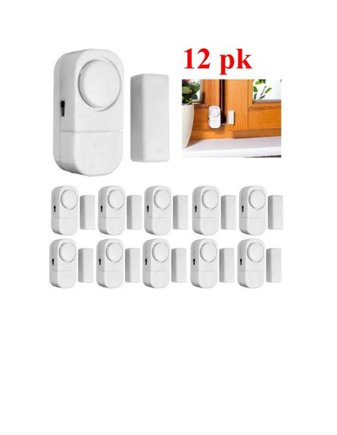 Window Alarm, 12-Pack Mini Window Door Entry Alarm Burglar Security ...