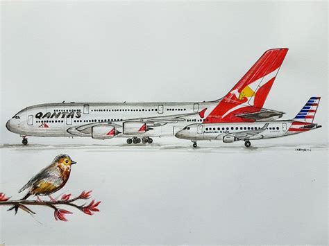 Pin by Keçeci ART on Airplane photos | Drawings, Plane drawing, Airbus a380