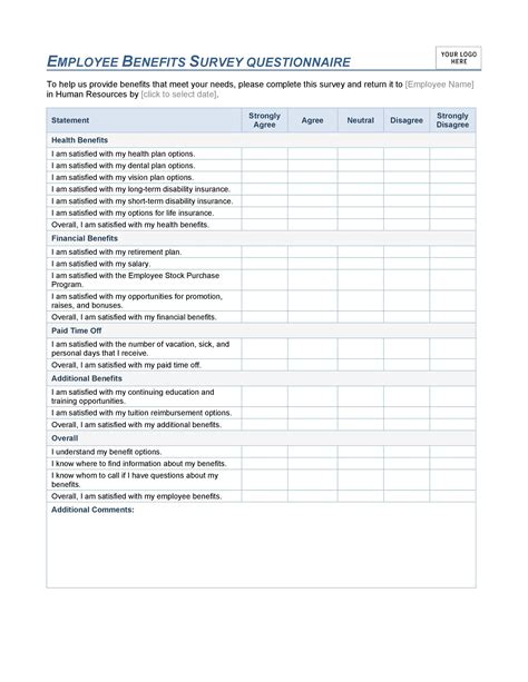 30+ Questionnaire Templates (Word) - Template Lab