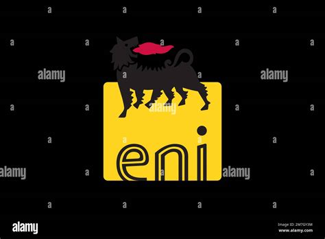 Eni, Logo, Black background Stock Photo - Alamy