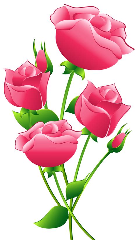 Pink Flowers Clipart | Free download on ClipArtMag