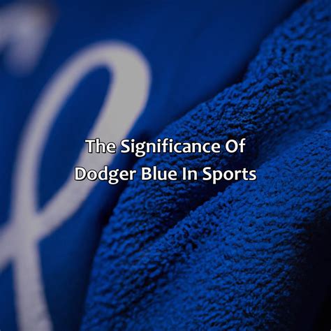 What Color Is Dodger Blue - colorscombo.com