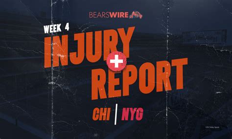 Bears Week 4 injury report: Key veterans missed Wednesday’s practice