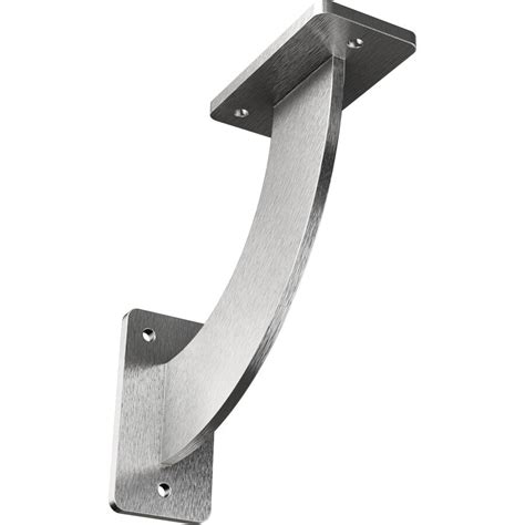 Shop Ekena Millwork Bradford 7-in x 2-in x 7-in Stainless Steel Countertop Support Bracket at ...