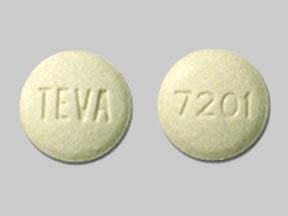 TEVA 7201 Pill Yellow Round 8mm - Pill Identifier